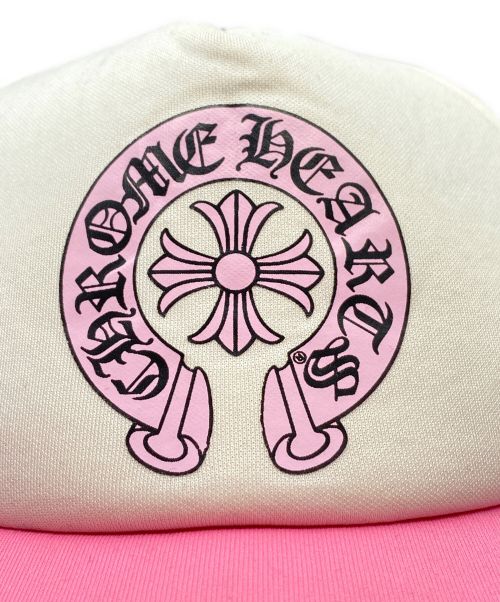 CHROME HEARTS（クロムハーツ）CHROME HEARTS (クロムハーツ) Horseshoe Trucker Cap ピンク サイズ:OSの古着・服飾アイテム