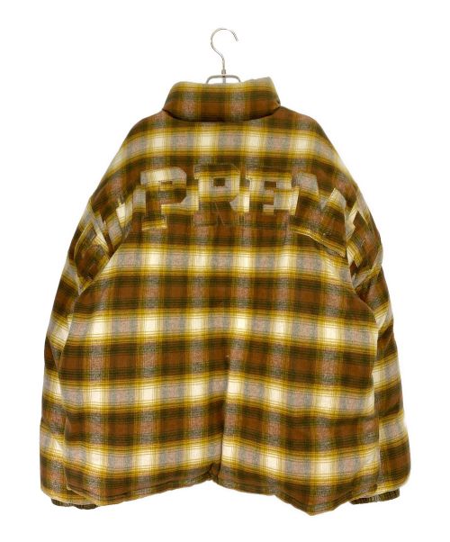 SUPREME（シュプリーム）SUPREME (シュプリーム) Flannel Reversible Puffer Jacket ブラウン サイズ:XLの古着・服飾アイテム