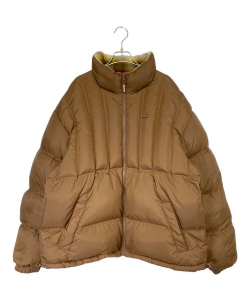 SUPREME（シュプリーム）SUPREME (シュプリーム) Flannel Reversible Puffer Jacket ブラウン サイズ:XLの古着・服飾アイテム