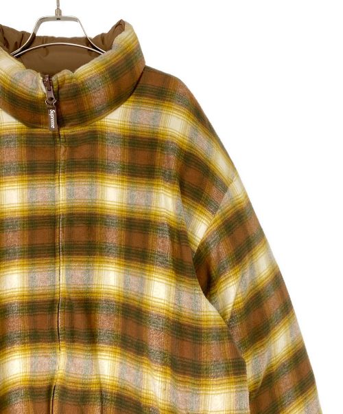 SUPREME（シュプリーム）SUPREME (シュプリーム) Flannel Reversible Puffer Jacket ブラウン サイズ:XLの古着・服飾アイテム