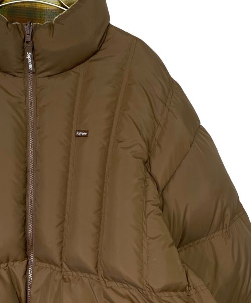 SUPREME（シュプリーム）SUPREME (シュプリーム) Flannel Reversible Puffer Jacket ブラウン サイズ:XLの古着・服飾アイテム