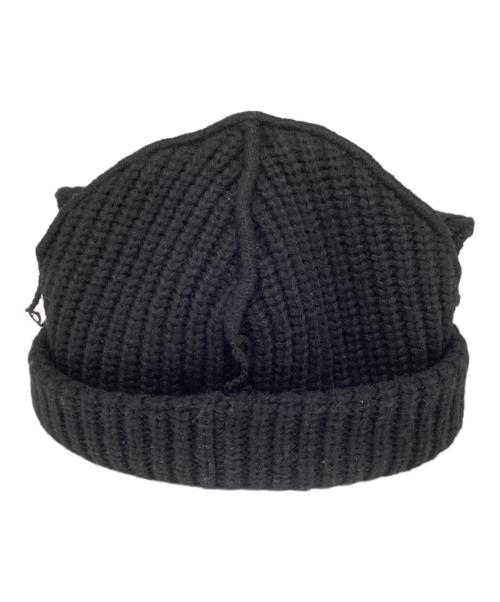 CHARLES JEFFREY LOVERBOY（チャールズ ジェフリー ラバーボーイ）CHARLES JEFFREY LOVERBOY (チャールズ ジェフリー ラバーボーイ) ニットキャップ ブラックの古着・服飾アイテム