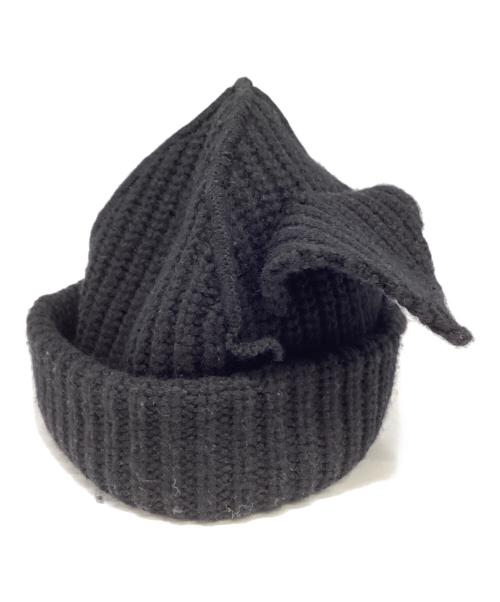 CHARLES JEFFREY LOVERBOY（チャールズ ジェフリー ラバーボーイ）CHARLES JEFFREY LOVERBOY (チャールズ ジェフリー ラバーボーイ) ニットキャップ ブラックの古着・服飾アイテム