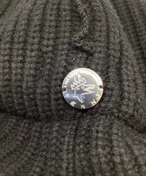 CHARLES JEFFREY LOVERBOY（チャールズ ジェフリー ラバーボーイ）CHARLES JEFFREY LOVERBOY (チャールズ ジェフリー ラバーボーイ) ニットキャップ ブラックの古着・服飾アイテム