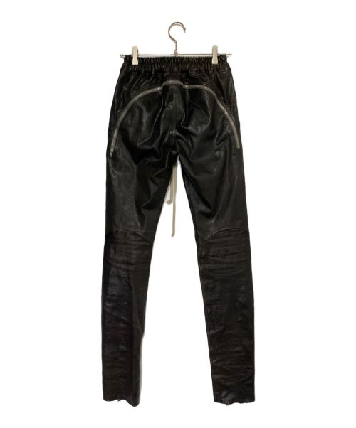 RICK OWENS（リックオウエンス）RICK OWENS (リックオウエンス) レザーパンツ ブラック サイズ:46の古着・服飾アイテム