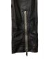 中古・古着 RICK OWENS (リックオウエンス) レザーパンツ ブラック サイズ:46：120000円