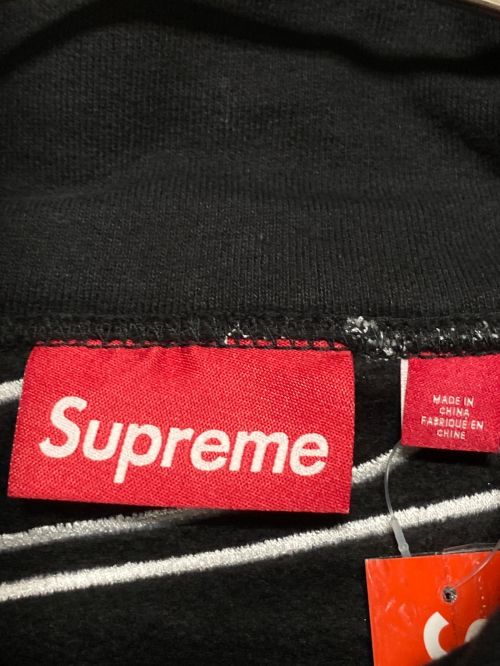 SUPREME（シュプリーム）SUPREME (シュプリーム) satin applique hooded sweatshirt ブラック サイズ:S 未使用品の古着・服飾アイテム