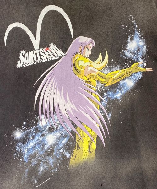 SAINT MICHAEL（セントマイケル）SAINT MICHAEL (セントマイケル) 聖闘士星矢 (セイントセイヤ) MUU SAINT SEIYA TEE ブラック サイズ:Mの古着・服飾アイテム