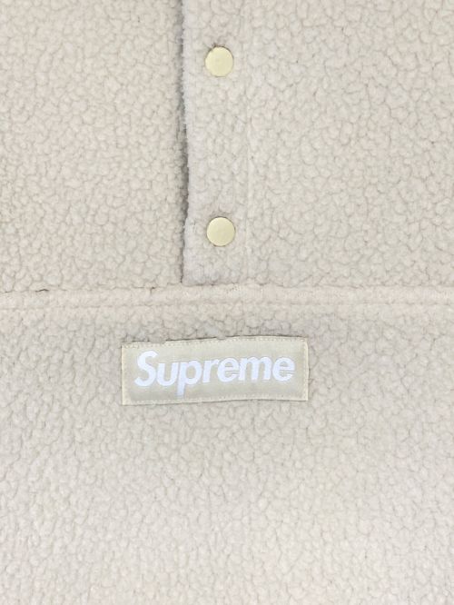 SUPREME（シュプリーム）SUPREME (シュプリーム) Polartec Shearling Reversible Pullover ブラウン×ベージュ サイズ:Lの古着・服飾アイテム