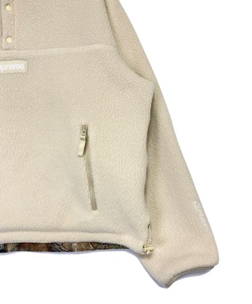 SUPREME（シュプリーム）SUPREME (シュプリーム) Polartec Shearling Reversible Pullover ブラウン×ベージュ サイズ:Lの古着・服飾アイテム