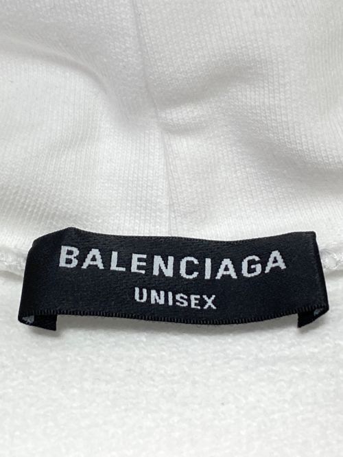 BALENCIAGA（バレンシアガ）BALENCIAGA (バレンシアガ) ロゴフーディ ホワイト サイズ:XSの古着・服飾アイテム