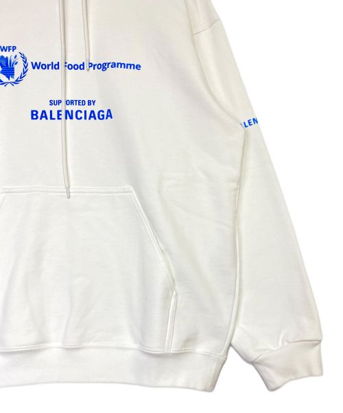 BALENCIAGA（バレンシアガ）BALENCIAGA (バレンシアガ) ロゴフーディ ホワイト サイズ:XSの古着・服飾アイテム