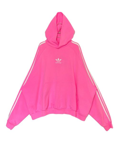 BALENCIAGA（バレンシアガ）BALENCIAGA (バレンシアガ) adidas (アディダス) Hoodie Large Fit ピンク サイズ:2の古着・服飾アイテム