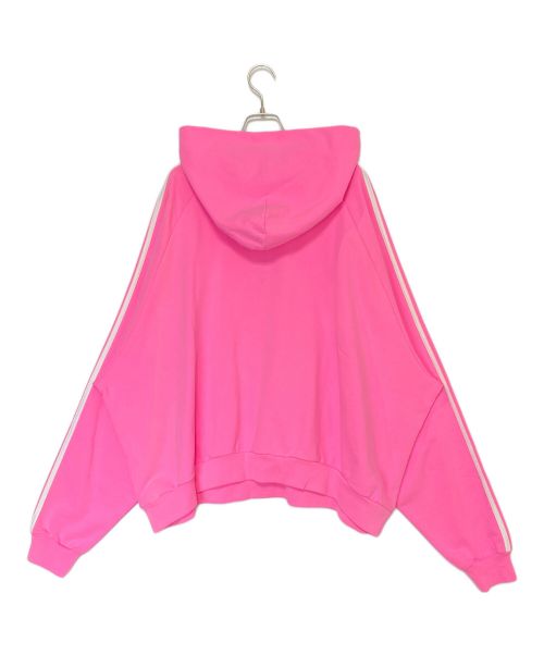 BALENCIAGA（バレンシアガ）BALENCIAGA (バレンシアガ) adidas (アディダス) Hoodie Large Fit ピンク サイズ:2の古着・服飾アイテム