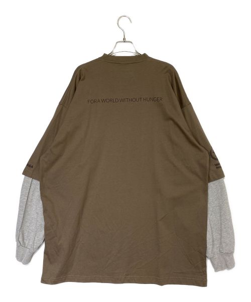 BALENCIAGA（バレンシアガ）BALENCIAGA (バレンシアガ) Food Holiday Two Piece Long Sleeved Shirt キャメル サイズ:3の古着・服飾アイテム