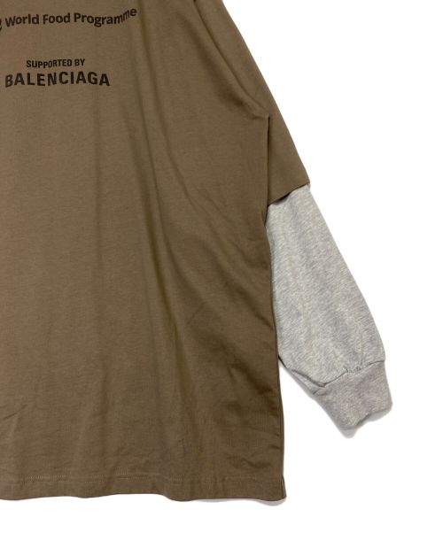 BALENCIAGA（バレンシアガ）BALENCIAGA (バレンシアガ) Food Holiday Two Piece Long Sleeved Shirt キャメル サイズ:3の古着・服飾アイテム