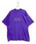 BALENCIAGA（バレンシアガ）の古着「BEBEラインストーンオーバーサイズTシャツ」｜バイオレット