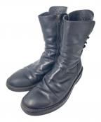 ANN DEMEULEMEESTERアンドゥムルメステール）の古着「バックレースジップブーツ」｜ブラック