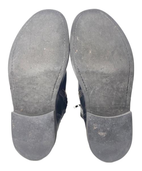 ANN DEMEULEMEESTER（アンドゥムルメステール）ANN DEMEULEMEESTER (アンドゥムルメステール) バックレースジップブーツ ブラック サイズ:41の古着・服飾アイテム