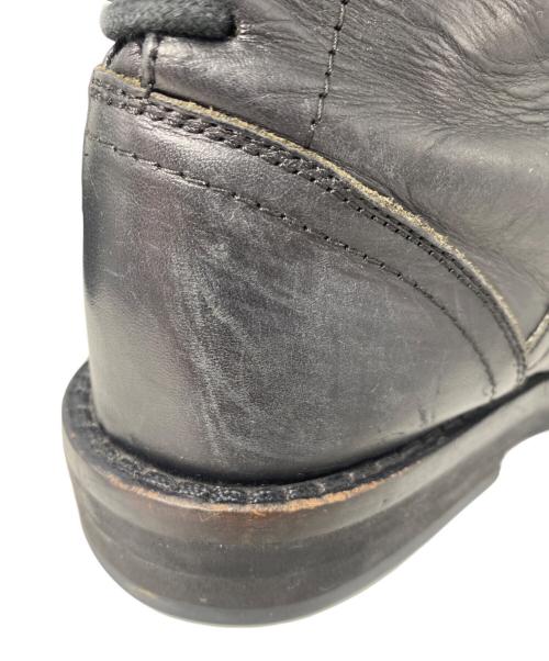 ANN DEMEULEMEESTER（アンドゥムルメステール）ANN DEMEULEMEESTER (アンドゥムルメステール) バックレースジップブーツ ブラック サイズ:41の古着・服飾アイテム