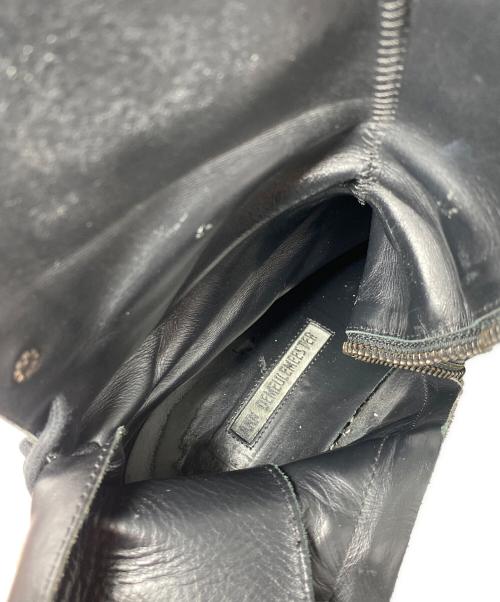 ANN DEMEULEMEESTER（アンドゥムルメステール）ANN DEMEULEMEESTER (アンドゥムルメステール) バックレースジップブーツ ブラック サイズ:41の古着・服飾アイテム