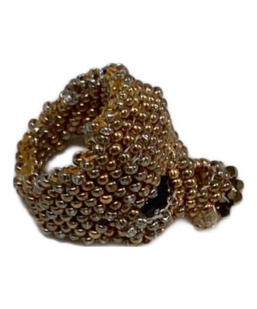 UNDERCOVER（アンダーカバー）UNDERCOVER (アンダーカバー) スカルビーズリング ゴールド サイズ:13号の古着・服飾アイテム