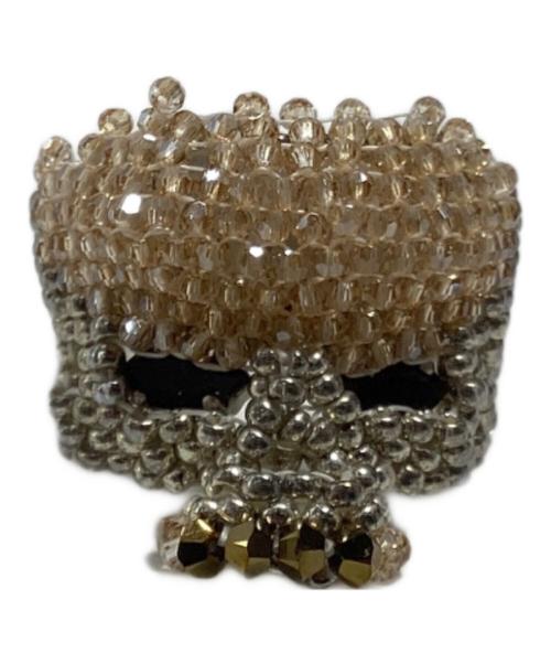 UNDERCOVER（アンダーカバー）UNDERCOVER (アンダーカバー) スカルビーズリング ゴールド サイズ:15の古着・服飾アイテム