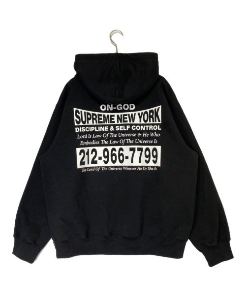 SUPREME（シュプリーム）SUPREME (シュプリーム) ON GOD HOODED SWEATSHIRTS ブラック サイズ:Lの古着・服飾アイテム