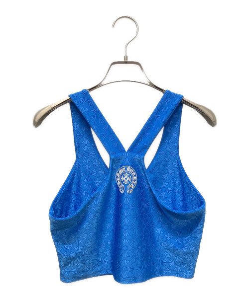 CHROME HEARTS（クロムハーツ）CHROME HEARTS (クロムハーツ) CHプラス ホースシュー クロップドタンクトップ ブルー サイズ:Sの古着・服飾アイテム