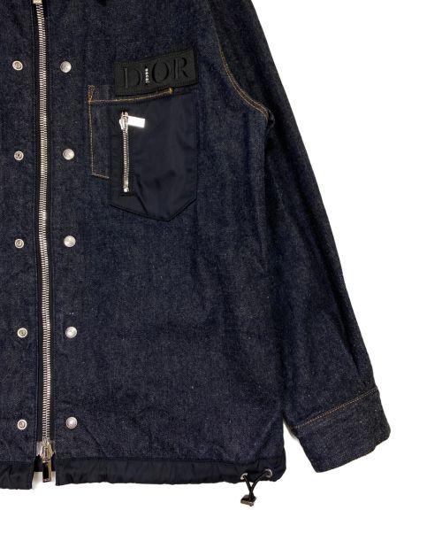 Dior（ディオール）Dior (ディオール) sacai (サカイ) コットン デニムジャケット インディゴ サイズ:50の古着・服飾アイテム
