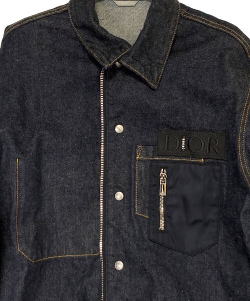 Dior（ディオール）Dior (ディオール) sacai (サカイ) コットン デニムジャケット インディゴ サイズ:50の古着・服飾アイテム