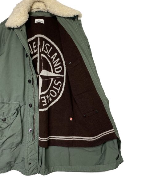STONE ISLAND（ストーンアイランド）STONE ISLAND (ストーンアイランド) DAVID-TC WITH KNIT WOOL LINING グリーン サイズ:Mの古着・服飾アイテム