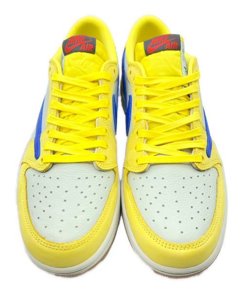 NIKE（ナイキ）NIKE (ナイキ) Travis Scott (トラヴィス スコット) AIR JORDAN 1 RETRO LOW OG イエロー サイズ:27.5cm(US9.5)の古着・服飾アイテム