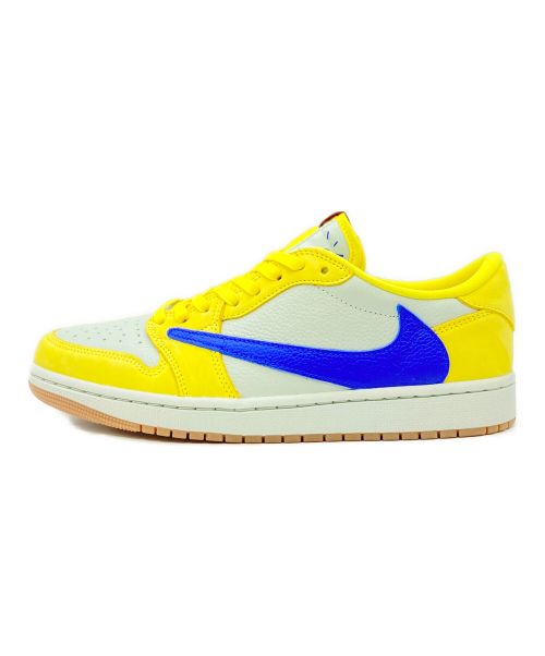 NIKE（ナイキ）NIKE (ナイキ) Travis Scott (トラヴィス スコット) AIR JORDAN 1 RETRO LOW OG イエロー サイズ:27.5cm(US9.5)の古着・服飾アイテム