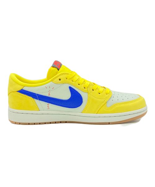 NIKE（ナイキ）NIKE (ナイキ) Travis Scott (トラヴィス スコット) AIR JORDAN 1 RETRO LOW OG イエロー サイズ:27.5cm(US9.5)の古着・服飾アイテム