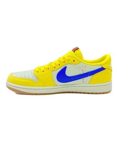 NIKE（ナイキ）NIKE (ナイキ) Travis Scott (トラヴィス スコット) AIR JORDAN 1 RETRO LOW OG イエロー サイズ:27.5cm(US9.5)の古着・服飾アイテム