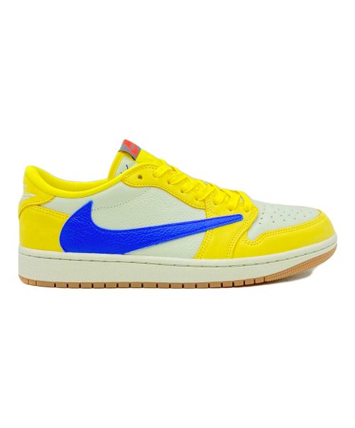NIKE（ナイキ）NIKE (ナイキ) Travis Scott (トラヴィス スコット) AIR JORDAN 1 RETRO LOW OG イエロー サイズ:27.5cm(US9.5)の古着・服飾アイテム