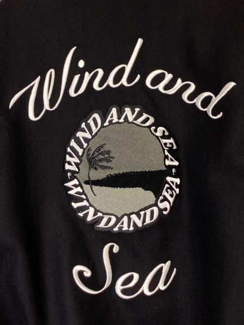 WIND AND SEA（ウィンダンシー）WIND AND SEA (ウィンド アンド シー) ヴァーシティジャケット ブラック サイズ:Lの古着・服飾アイテム