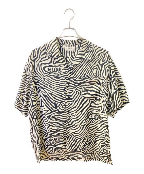 CELINE（セリーヌ）CELINE (セリーヌ) ゼブラアロハシャツ ホワイト サイズ:36の古着・服飾アイテム