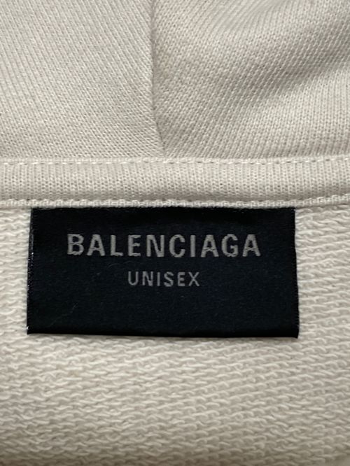 BALENCIAGA（バレンシアガ）BALENCIAGA (バレンシアガ) XXXL Hoodie アイボリー サイズ:5の古着・服飾アイテム