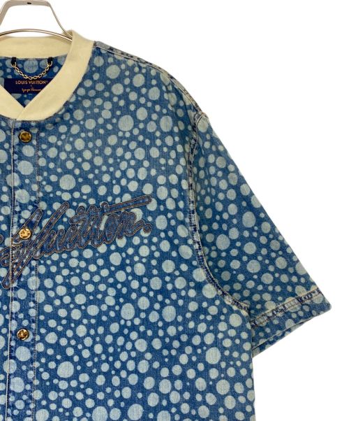 LOUIS VUITTON（ルイ ヴィトン）LOUIS VUITTON (ルイ ヴィトン) yayoi kusama (ヤヨイクサマ) インフィニティドット デニムシャツ インディゴ サイズ:XXLの古着・服飾アイテム