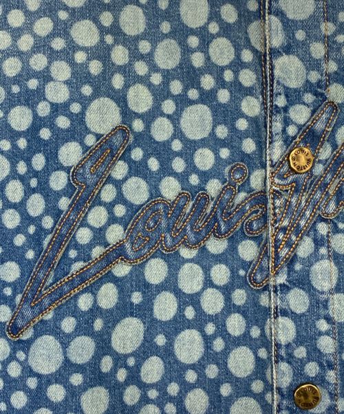 LOUIS VUITTON（ルイ ヴィトン）LOUIS VUITTON (ルイ ヴィトン) yayoi kusama (ヤヨイクサマ) インフィニティドット デニムシャツ インディゴ サイズ:XXLの古着・服飾アイテム