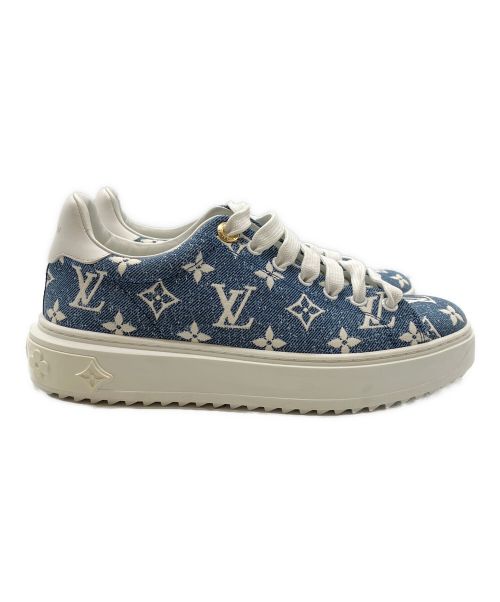 LOUIS VUITTON（ルイ ヴィトン）LOUIS VUITTON (ルイ ヴィトン) タイムアウトラインスニーカー スカイブルー サイズ:38の古着・服飾アイテム
