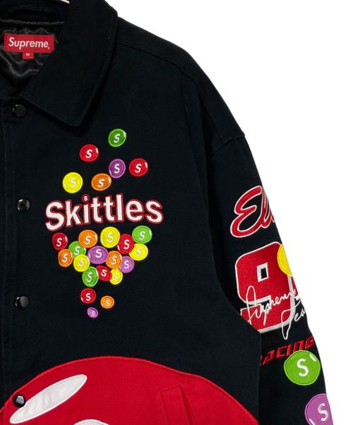 SUPREME（シュプリーム）SUPREME (シュプリーム) Skittles (スキットルズ) Varsity Jacket（バーシティジャケット） ブラック サイズ:Mの古着・服飾アイテム