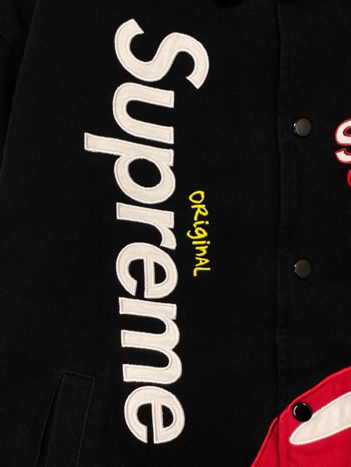 SUPREME（シュプリーム）SUPREME (シュプリーム) Skittles (スキットルズ) Varsity Jacket（バーシティジャケット） ブラック サイズ:Mの古着・服飾アイテム