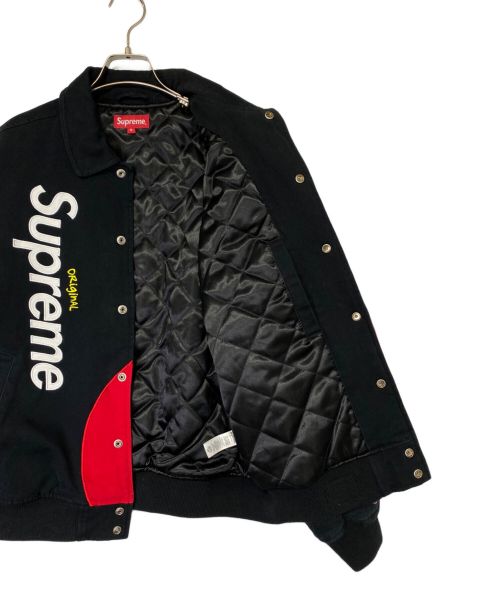 SUPREME（シュプリーム）SUPREME (シュプリーム) Skittles (スキットルズ) Varsity Jacket（バーシティジャケット） ブラック サイズ:Mの古着・服飾アイテム