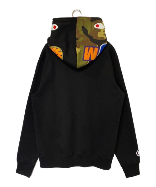 A BATHING APE（アベイシングエイプ）A BATHING APE (アベイシングエイプ) シャークフルジップパーカー ブラック サイズ:XL 未使用品の古着・服飾アイテム