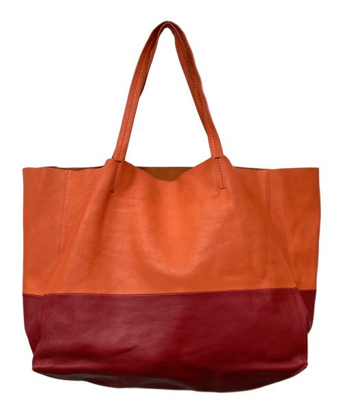 CELINE（セリーヌ）CELINE (セリーヌ) ホリゾンタル カバ トートバック オレンジの古着・服飾アイテム