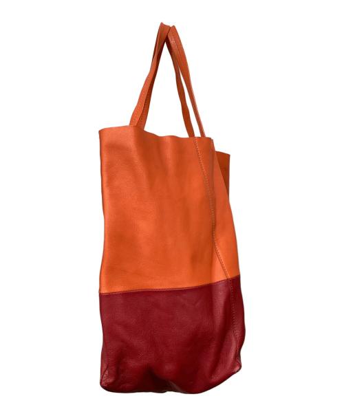 CELINE（セリーヌ）CELINE (セリーヌ) ホリゾンタル カバ トートバック オレンジの古着・服飾アイテム