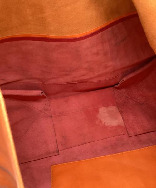 CELINE（セリーヌ）CELINE (セリーヌ) ホリゾンタル カバ トートバック オレンジの古着・服飾アイテム